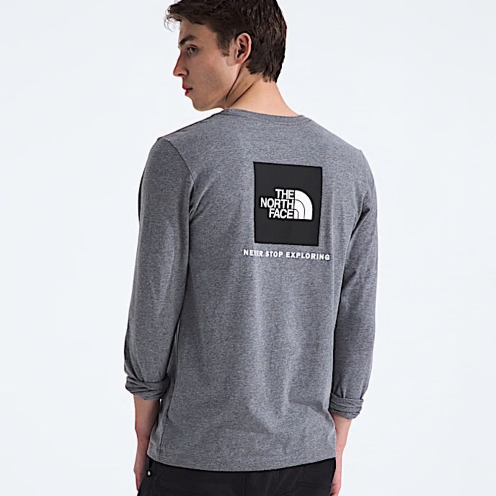 The North Face Gray Long Sleeve Tee Casual Comfort